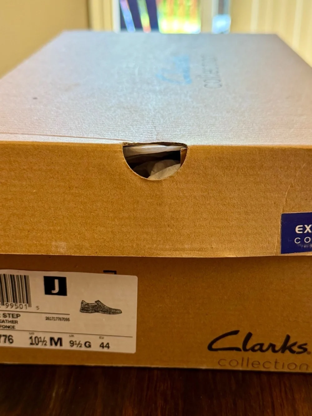 Clarks Men's Gessler Step Leather Slip On Loafers - Dark Tan - Size 10.5 M